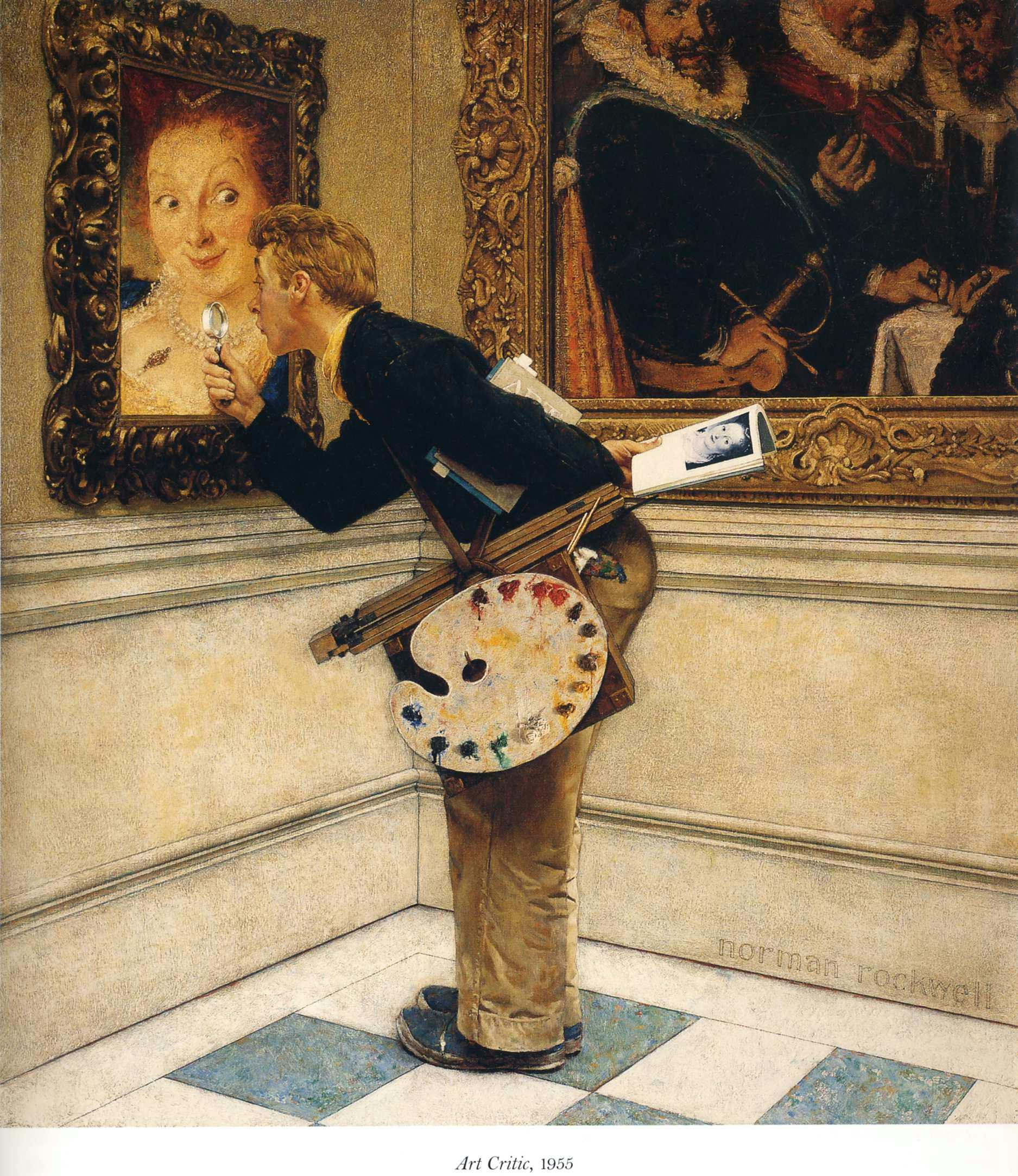 Art Critic (1955) by Norman Rockwell