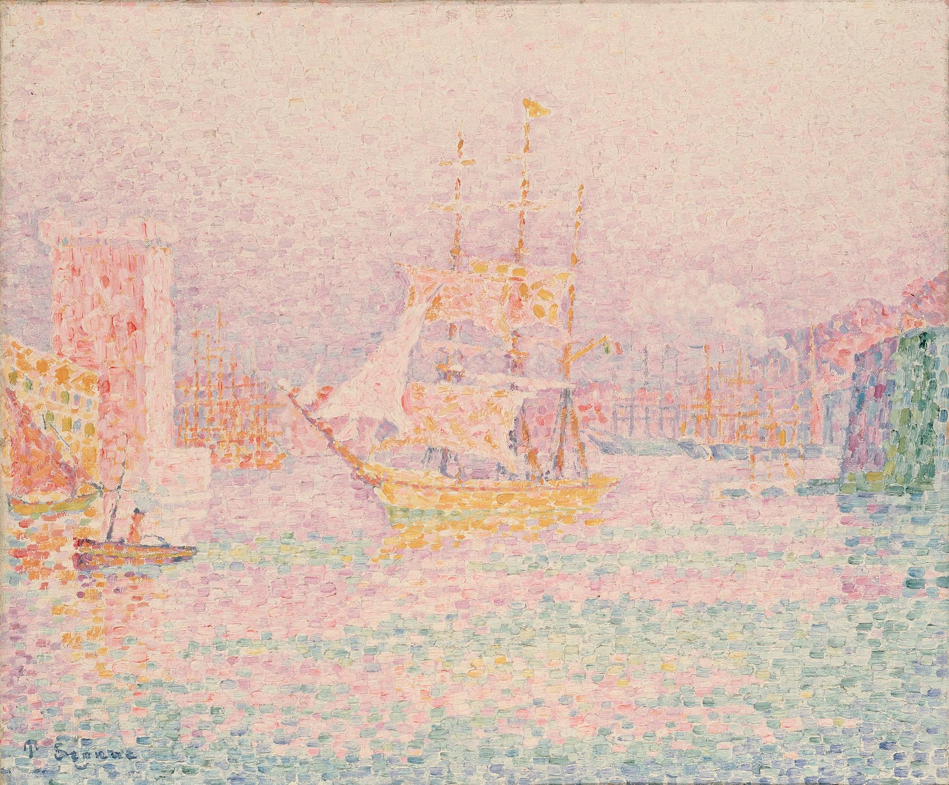 Paul Signac, The Harbour at Marseilles (1906)