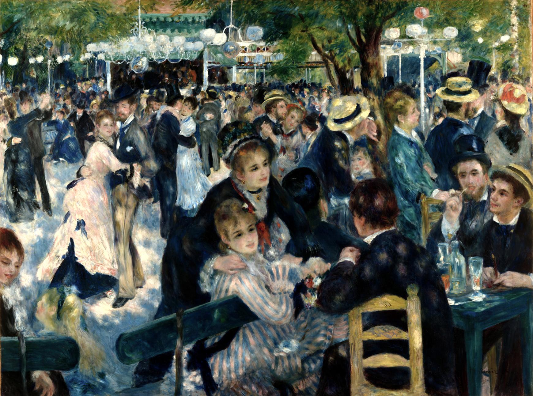 Bal du moulin de la Galette, Pierre-Auguste Renoir, 1876