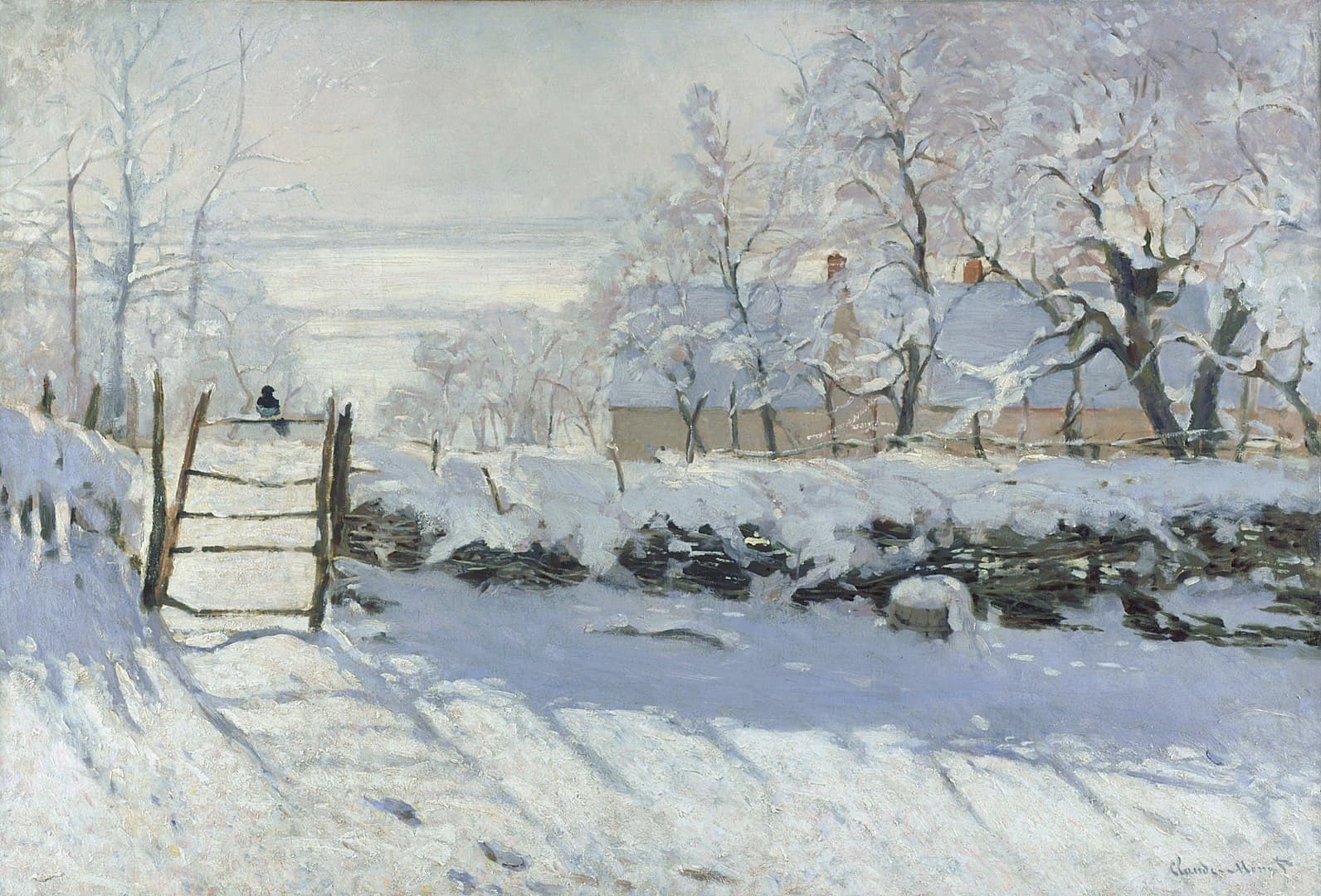 The Magpie, 1868 by Claude Monet