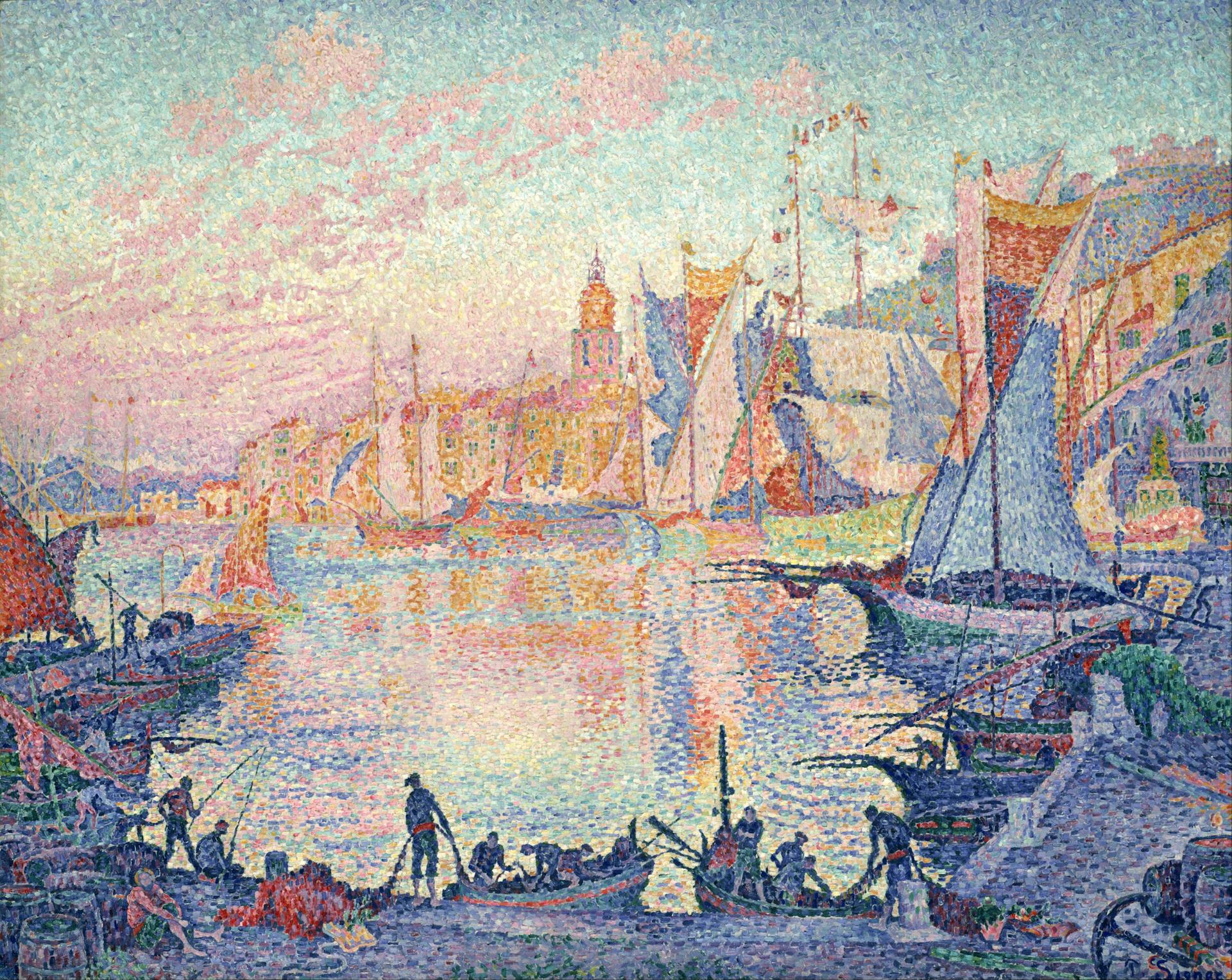 The Port of Saint-Tropez, Paul Signac, 1901 - 1902